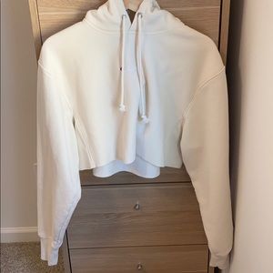 Like new cropped hoodie sweatshirt